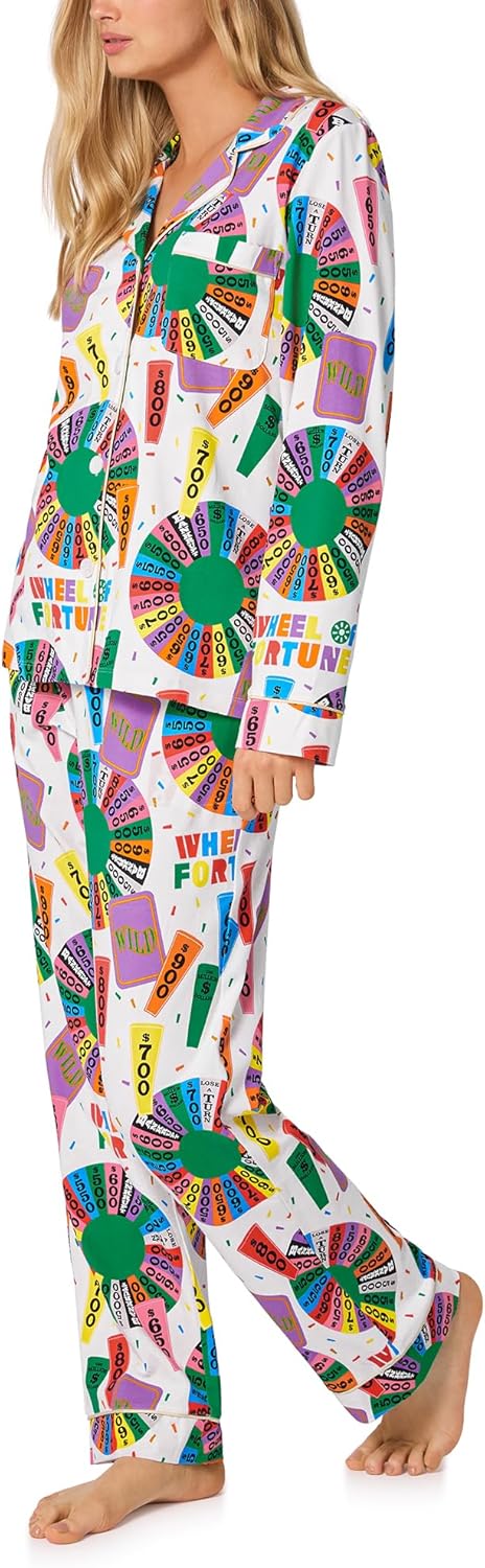 Bed Head PJs Womens Special Edition Prints - Organic Cotton Sleewear & Loungewear - Matching Long Sleeve PJ Shirt & Pants Set - Image 2