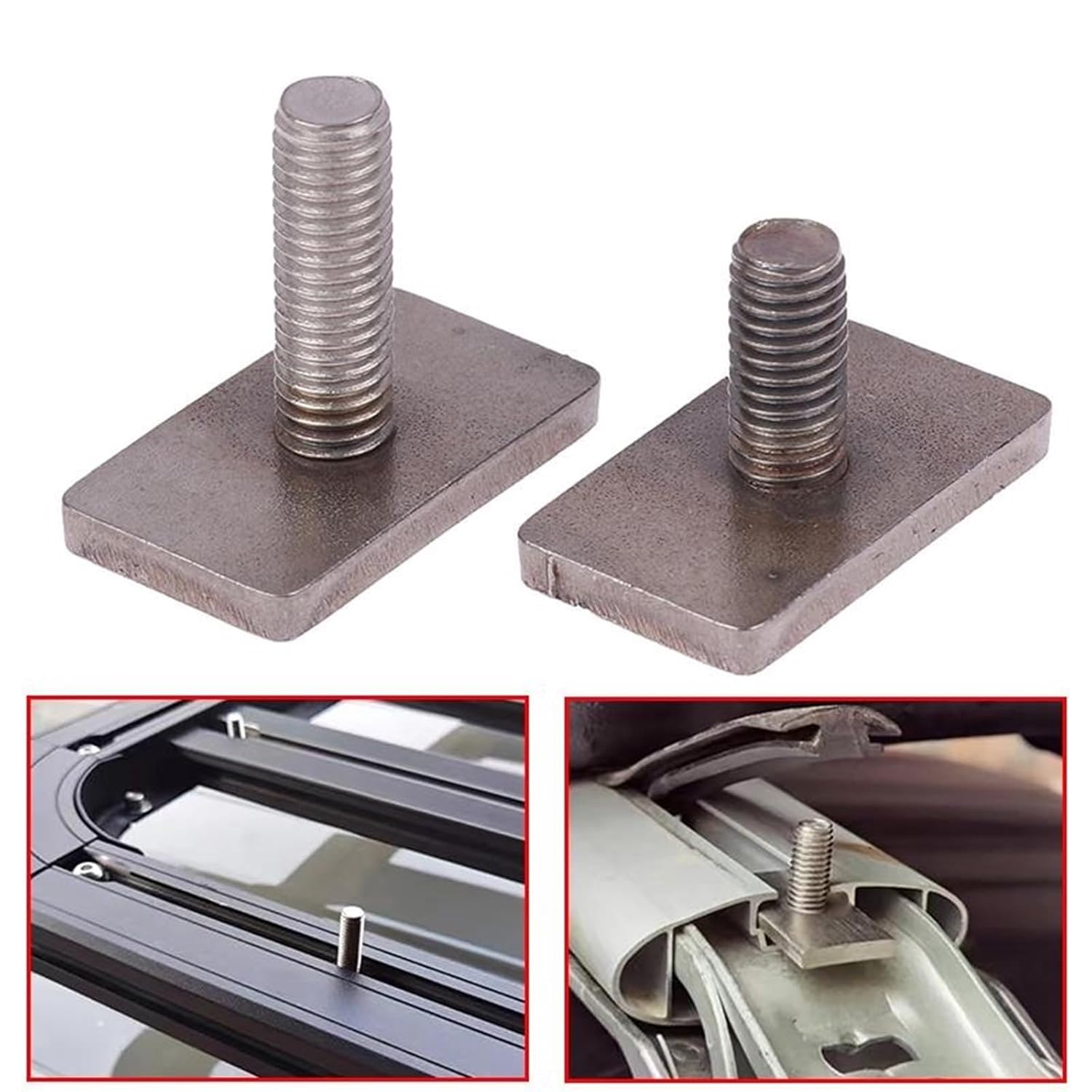 Strut-Channel Nuts 20Pcs Stainless Steel 304 Screw M8 T Bolt 16mm/27mm Tread Roof Rack Awning Accessories for Channel Support Systems(M8x16)
