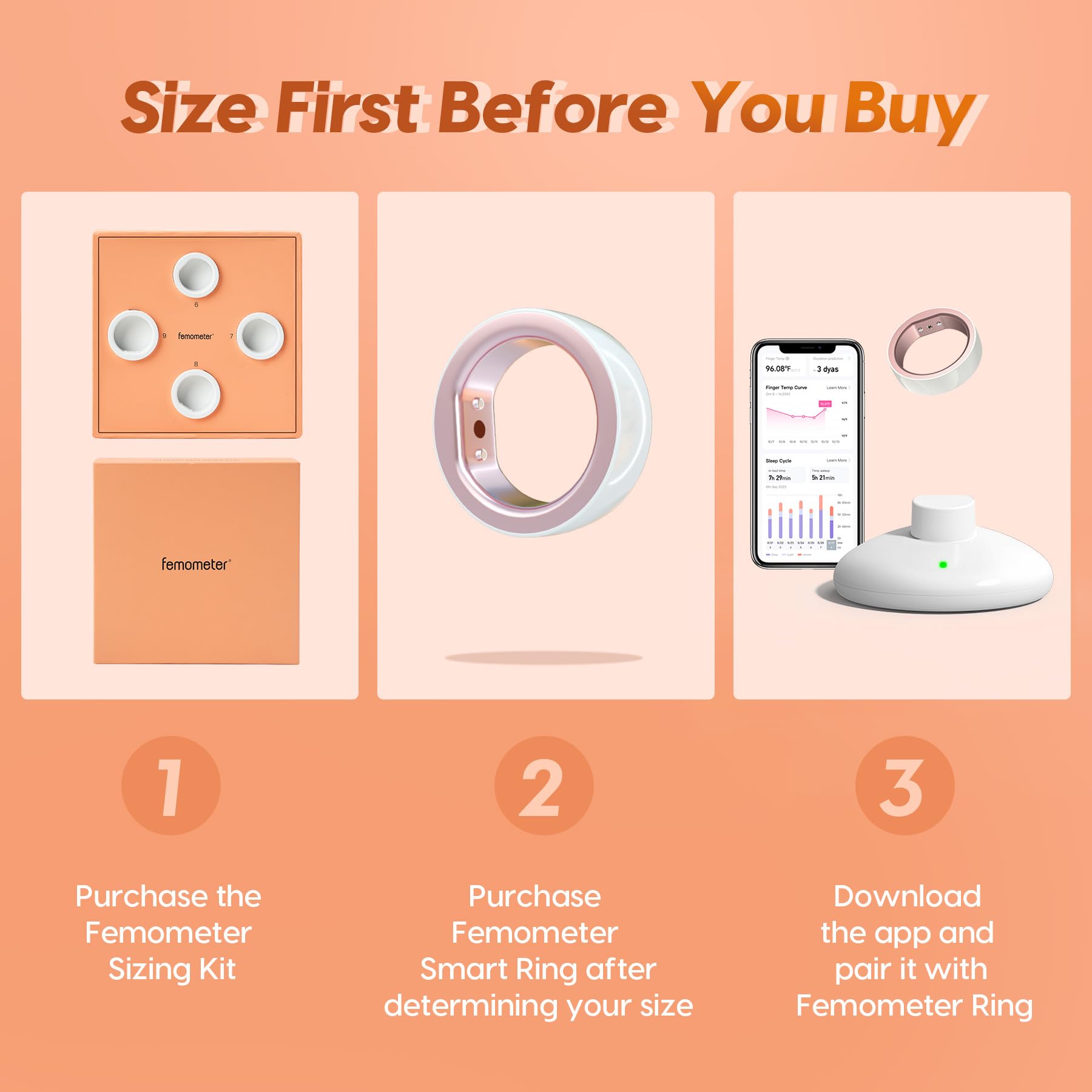 Kit Misura Anelli RingConn - 9 Misure Da 6 A 14, Per Trovare La Taglia Perfetta Anelli Intelligenti - Foto 10