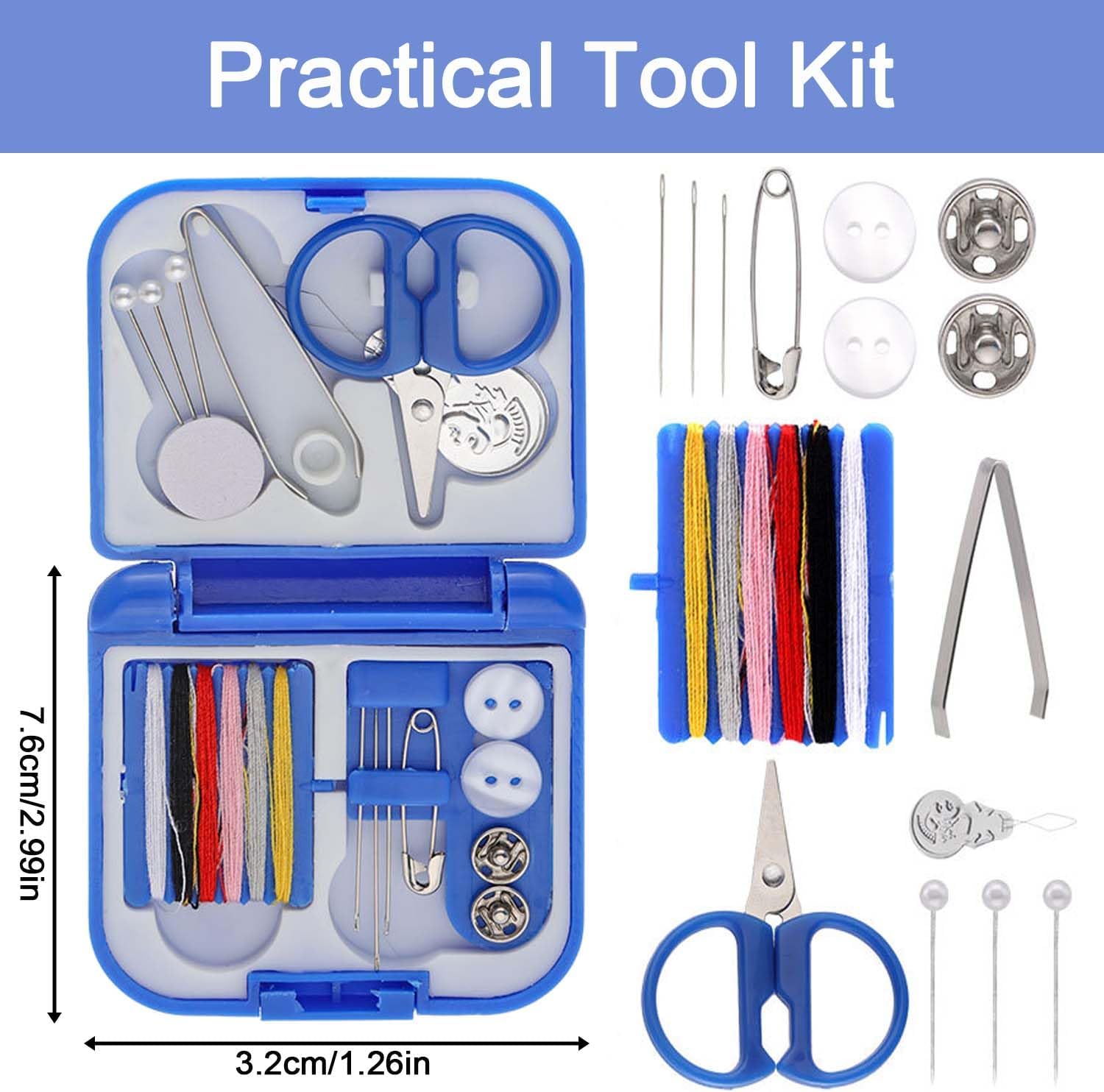 2 Pack Mini Travel Sewing Kit, Portable Sewing Kit,