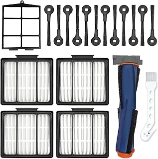 Vacuum Replacement Parts for Shark AI Robot Models: AV2501S, AV2501AE, AV2511AE, AV2510AOUS, RV2502AE, RV2520AOUS, RV2610WA, RV2410WD, and RV2610WD, 19-Pack
