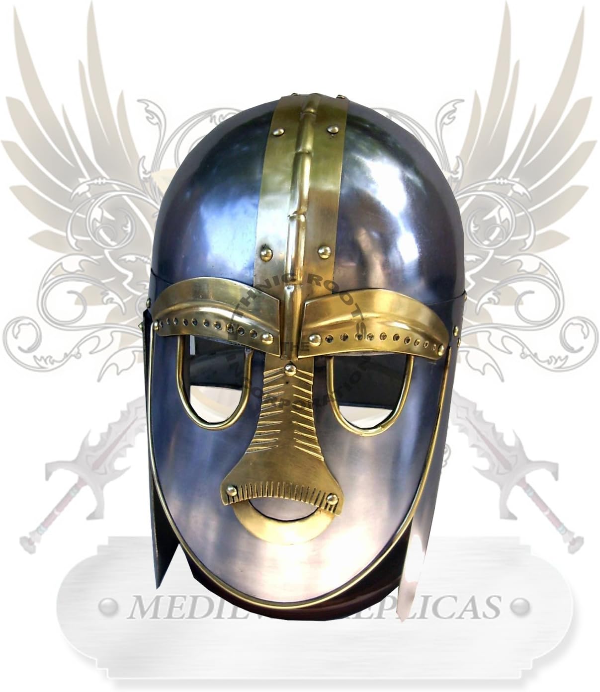 Sutton Hoo 'Anglo-Saxon' Helmet + free helmet stand