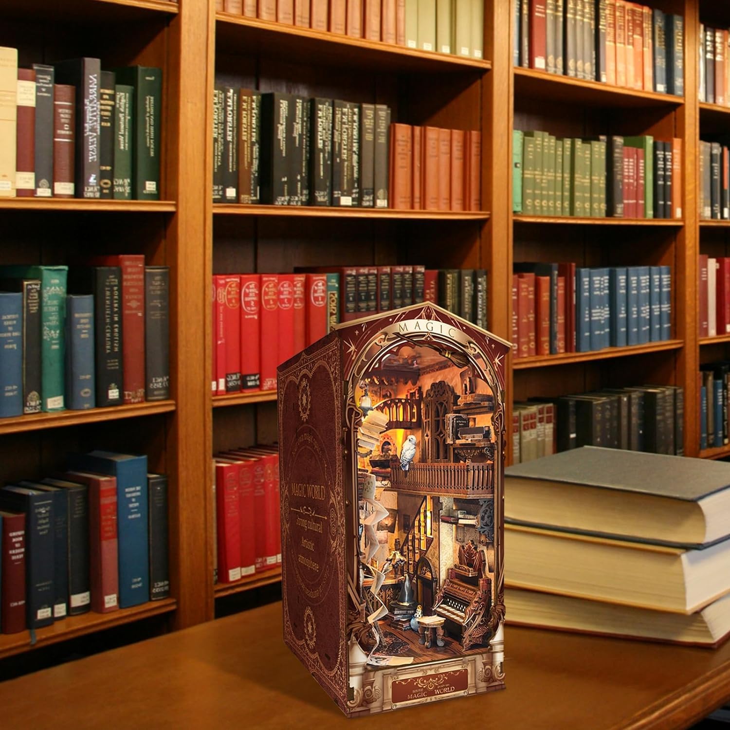 Book Nook Kit-Kit casa in miniatura per case delle bambole fai-da-te