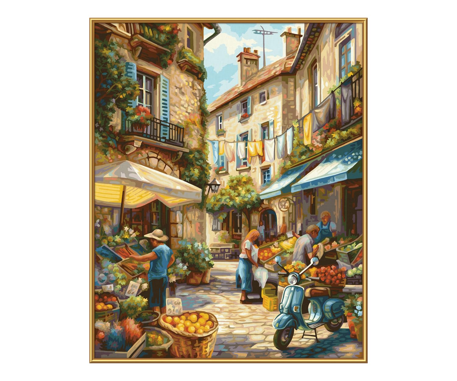 Schipper Dipingere con i Numeri – La Dolce Vita – Dipingere Immagini per Adulti, compresi pennelli e Colori acrilici, 40 x 50 cm