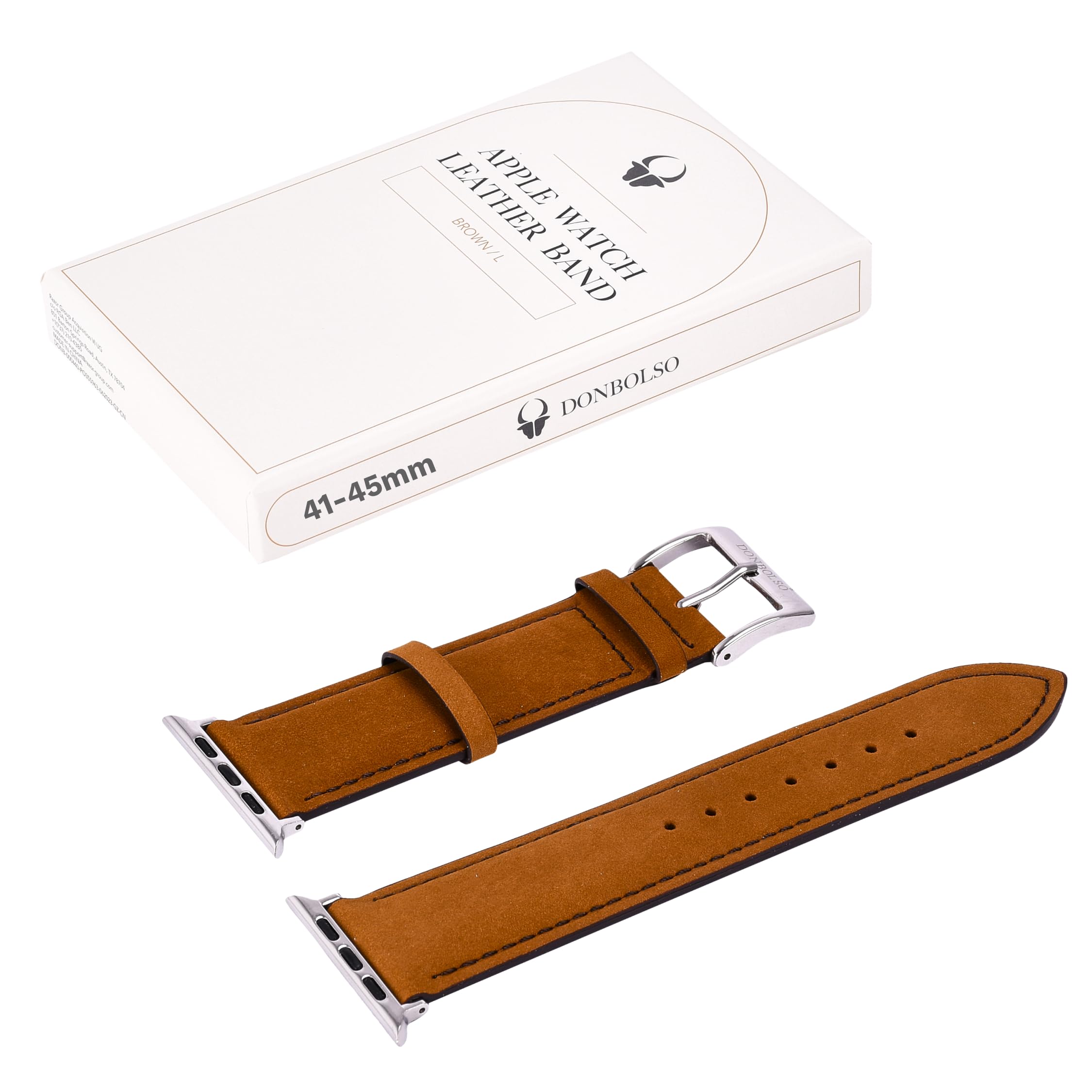 DONBOLSOLeather Apple Watch Band - Men and Women's Ultra Leather Strap - Cool Vintage Style Wrap for Apple Watch Series