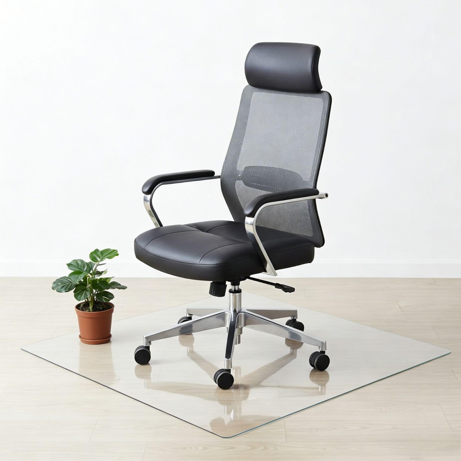 PVC Clear Office Chair Mat For Carpet, Transparent Mat For Desk Chair 30cm 50cm 70cm 150cm 170cm Waterproof Floor Protector Plastic Mats, Non-Slip，Rectangular，Low Pile Carpets(80cm x 180cm)