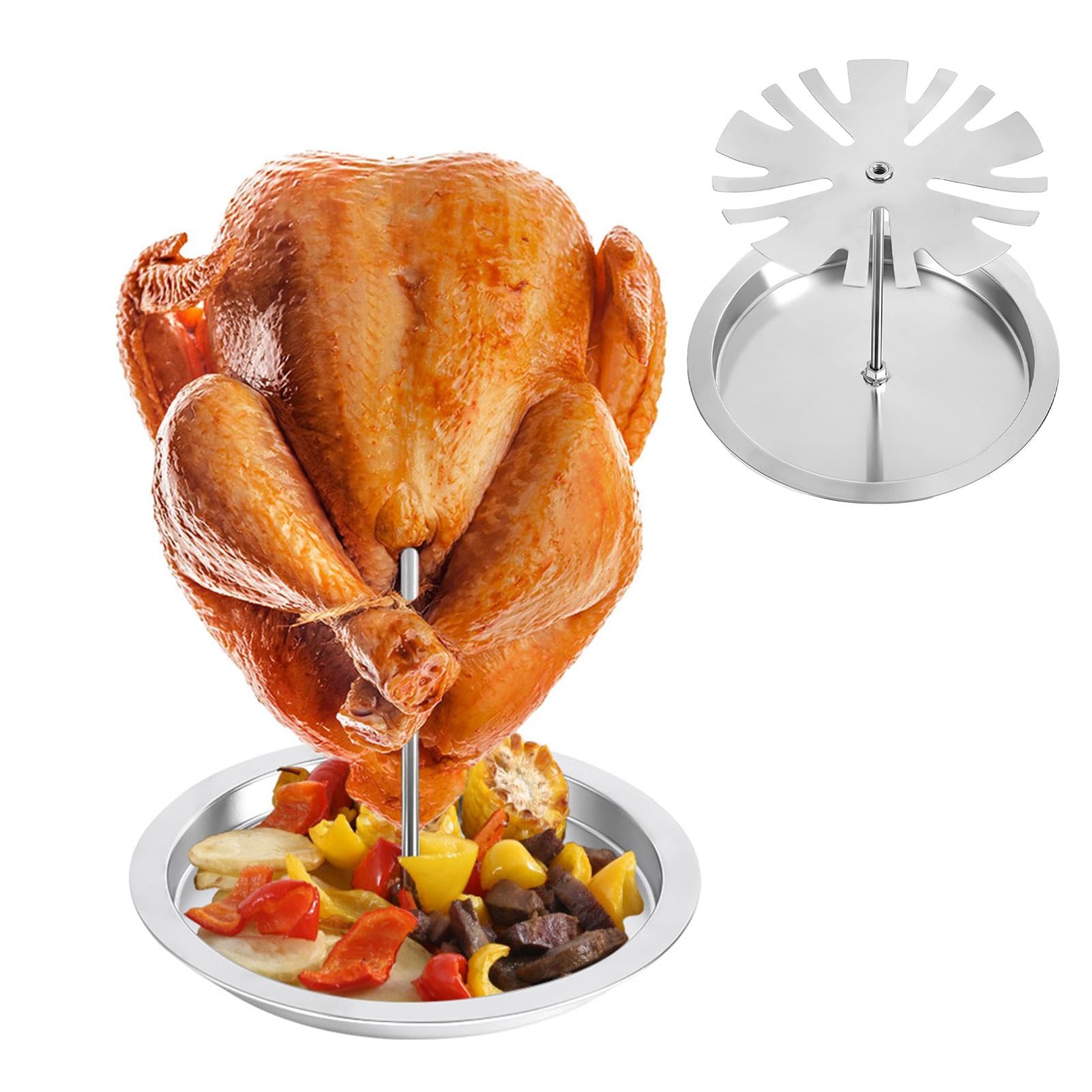 Support Pliant Acier Inoxydable Pour Cuisses De Poulet – 2 Pièces, Idéal Barbecue, Rôtissoire, Pique-Nique En Extérieur