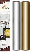 Vista 44 de Firefly Craft - Lámina de vinilo elástico para transferencia de calor, HTV metálico, para planchar para usar con Cricut y Silhouette, para prensa