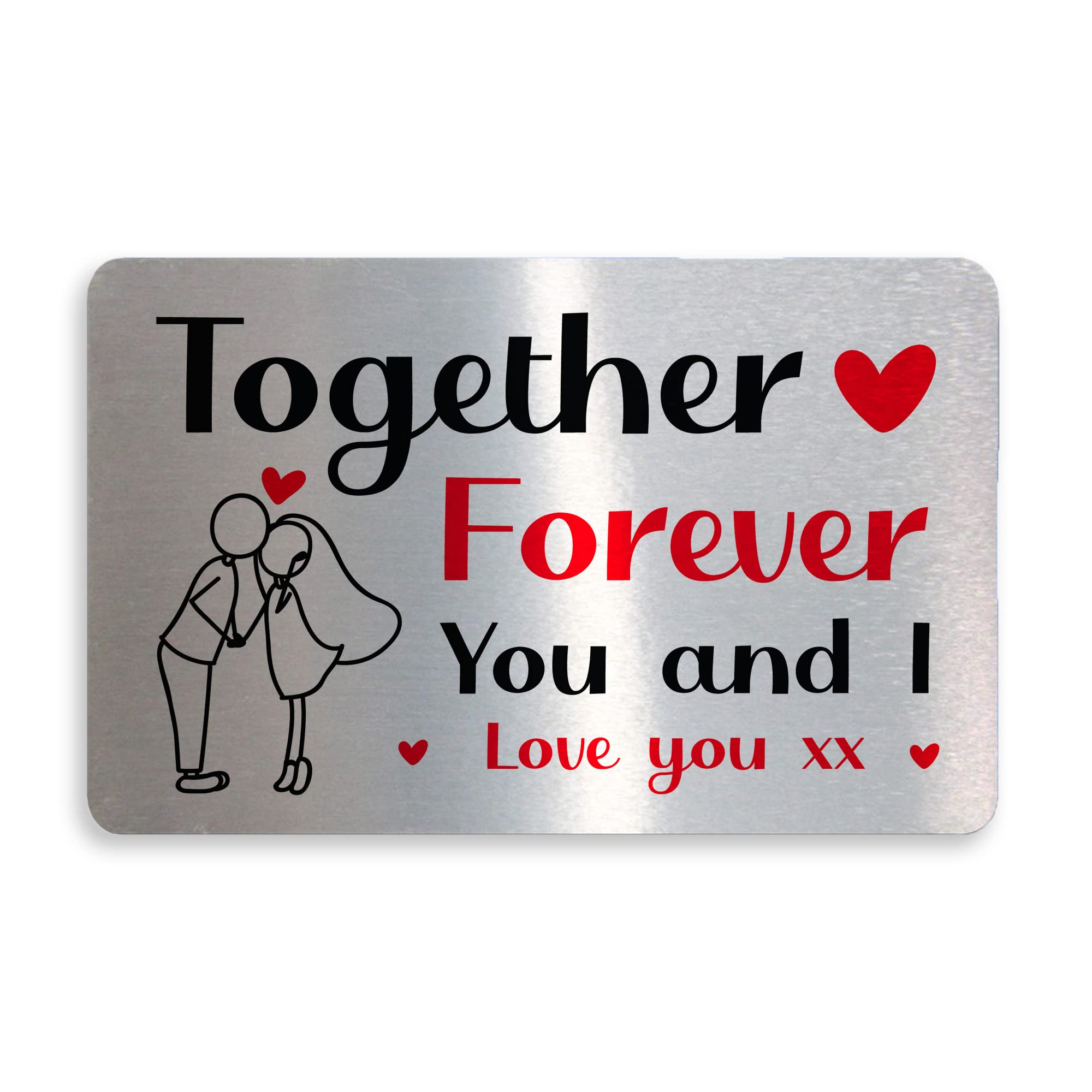 Together Forever Special Anniversary Valentines Gift For Boyfriend Girlfriend Card