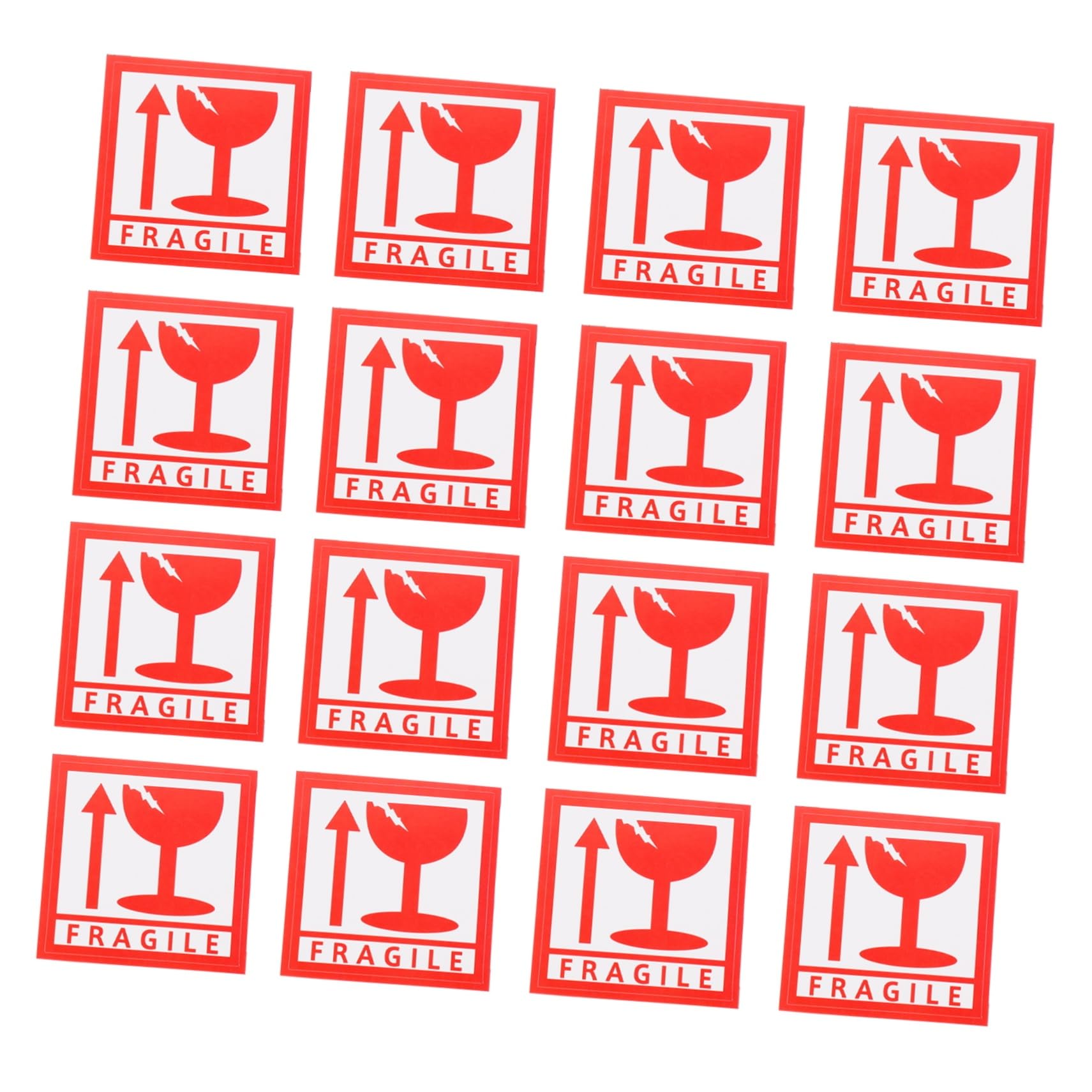 Artibetter 1000pezzi Etichette Adesive Fragili Per Spedizione Avvertimento Adesivo Di Qualità Resistente Etichette Per Fragile