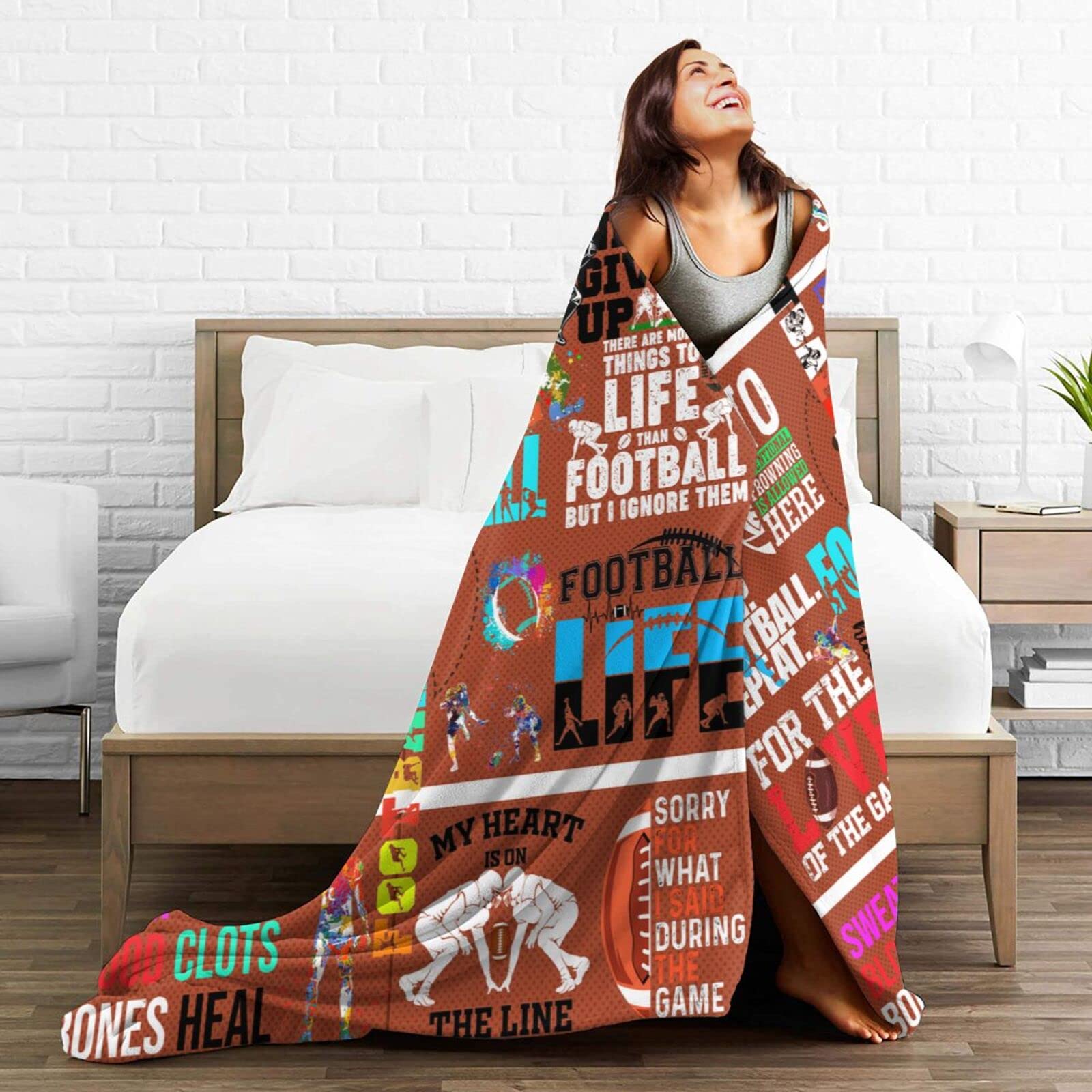 BIVEE Erling Haaland - Couverture en Flanelle Douce Et Chaude avec Impression 3D Football Haaland pour Enfants Et Adultes - Confortable Et Moelleux 50x60inch(127x152cm BIVEE Erling Haaland - Couverture en Flanelle Douce Et Chaude avec Impression 3D Football Haaland pour Enfants Et Adultes - Confortable Et Moelleux 50x60inch(127x152cm