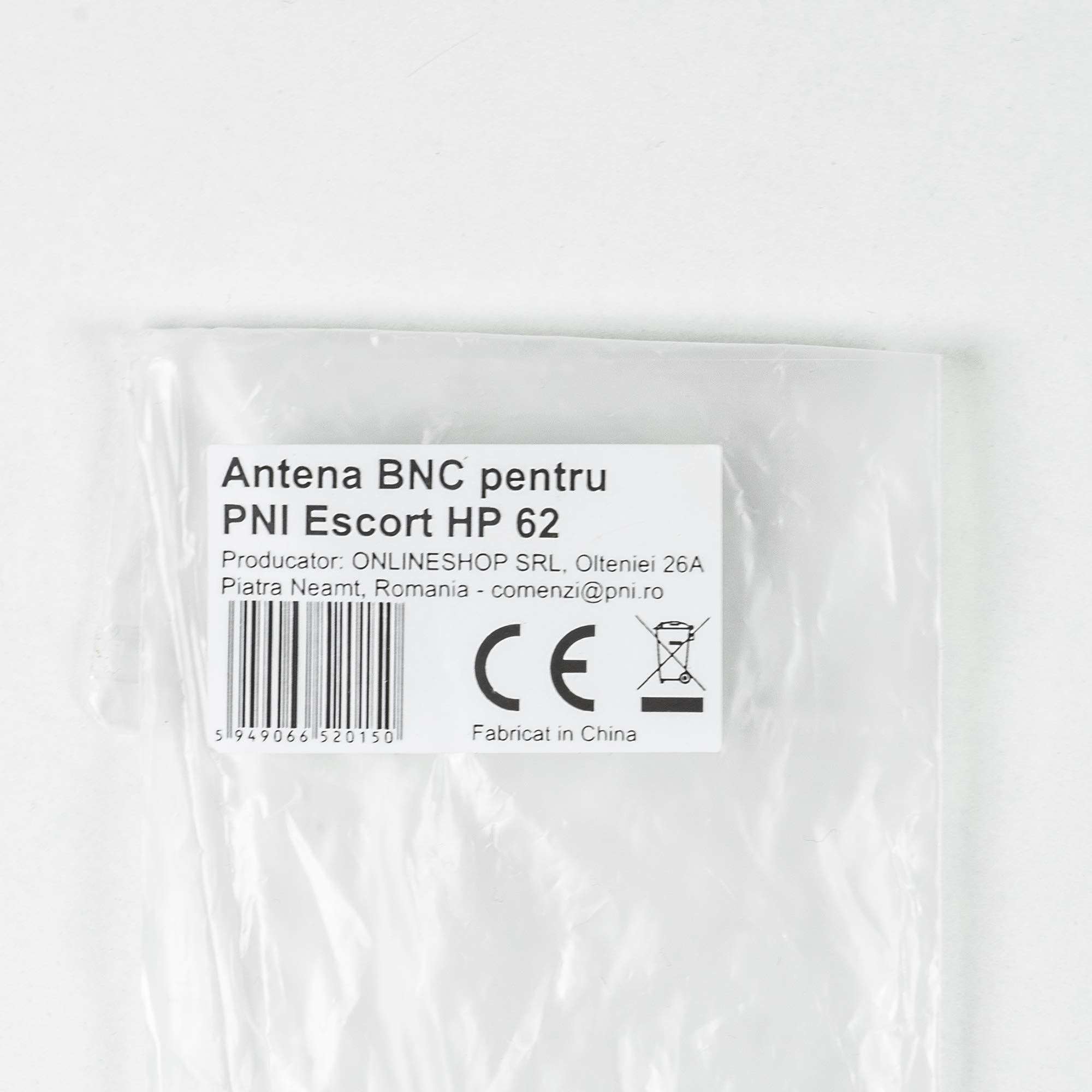 Antena BNC do PNI Escort HP 62, 20 cm
