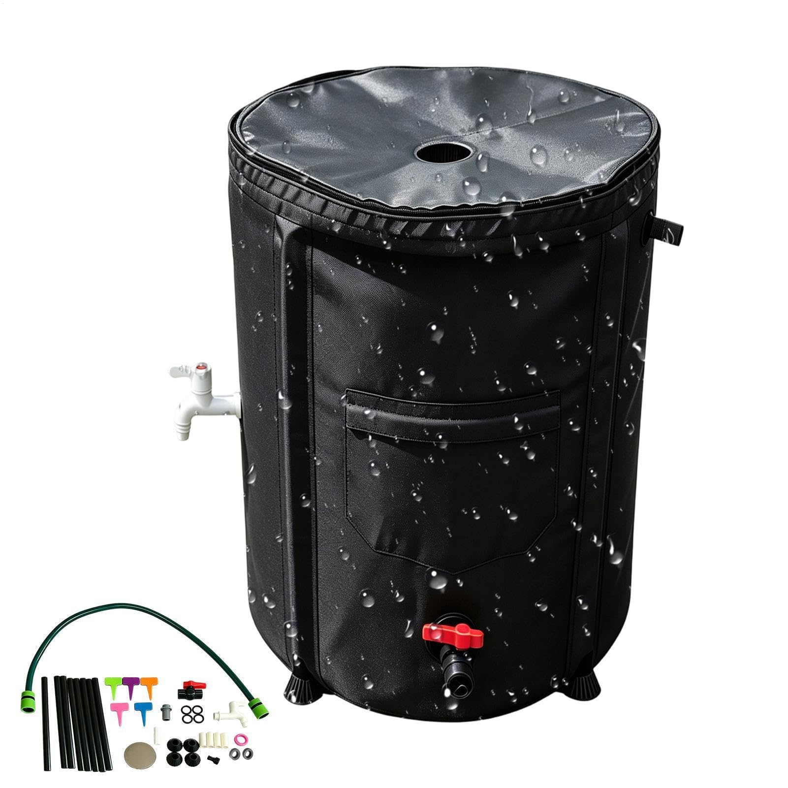 Barril Recolector de Agua de Lluvia Depósito Plegable portátil a Prueba de