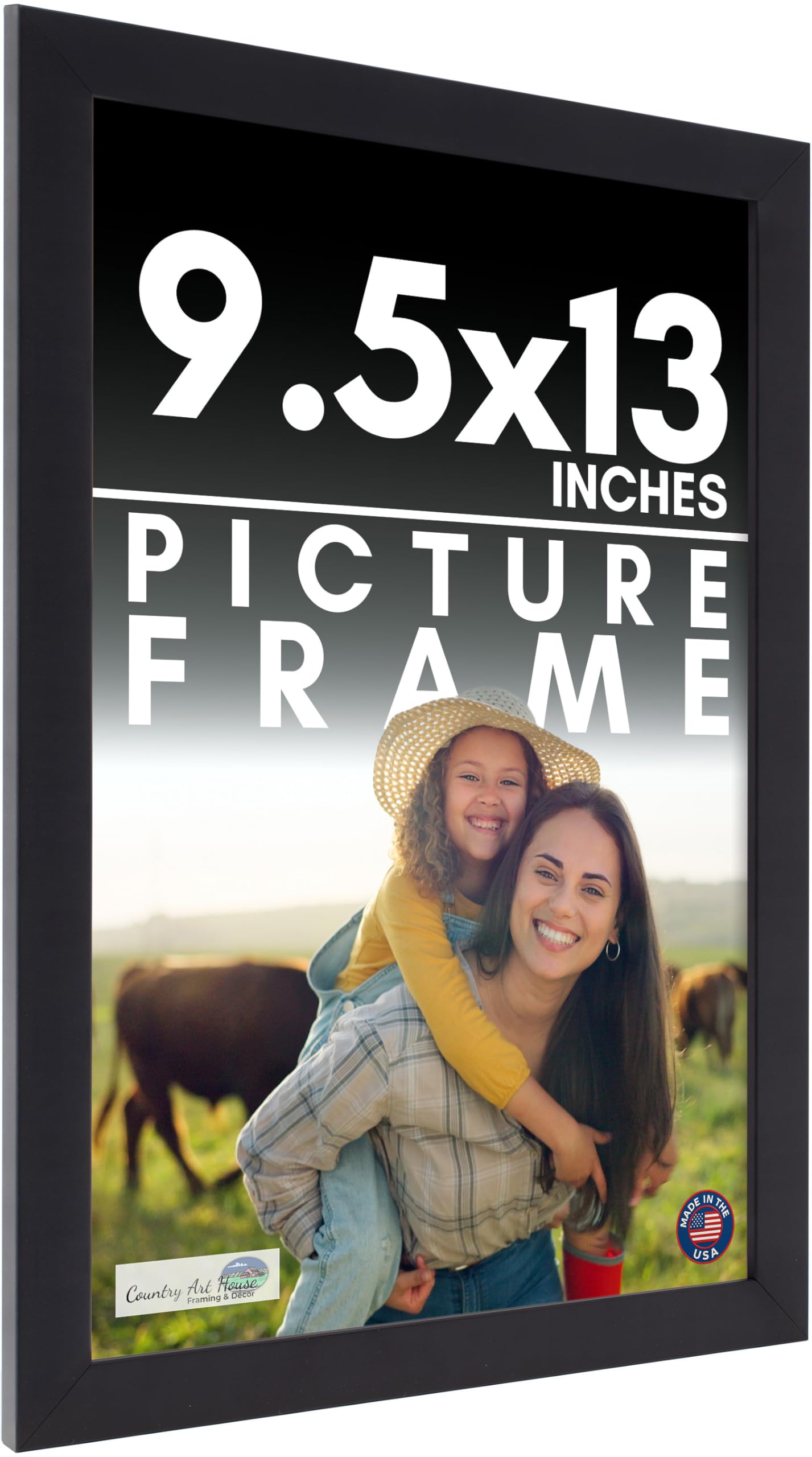 Amazon.com - 9.5x13 Frame Black Picture Frame - Complete Modern