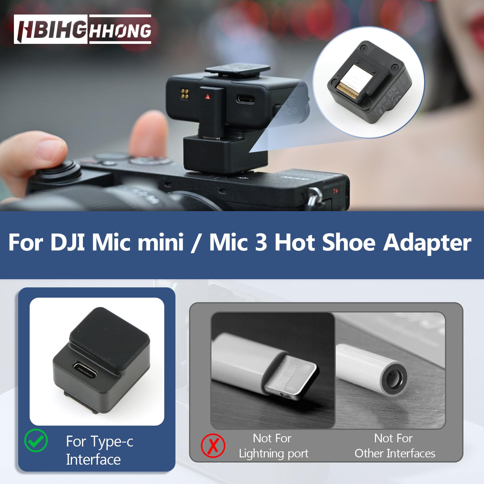 Amazon.com: Camera Adapter for DJI Mic 3 /Mic Mini Connect
