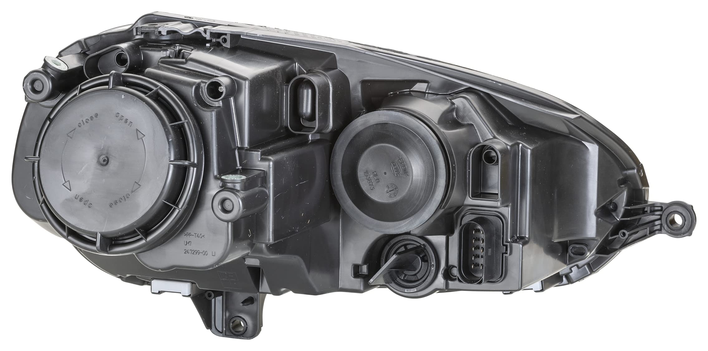 HELLA 1EG 247 007-581 Scheinwerfer - VW Golf 5 (1K1) - chrom - CCC/ECE - für Rechtsverkehr - rechts