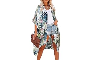 Women's Luau Ready Bohemian Floral Cover Up