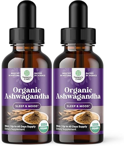 Vista 21 de Suplementos orgánicos de alta resistencia Ashwagandha - Tabletas orgánicas de Ashwagandha para apoyo del estado de ánimo y equilibrio hormonal