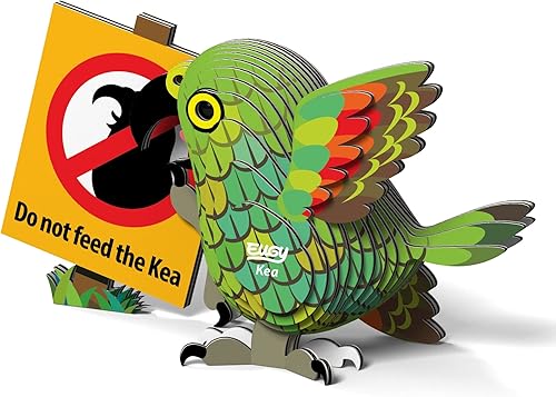 Miniatura 4 de EUGY 047 Kea - Rompecabezas de papel 3D ecológico nuevo sello