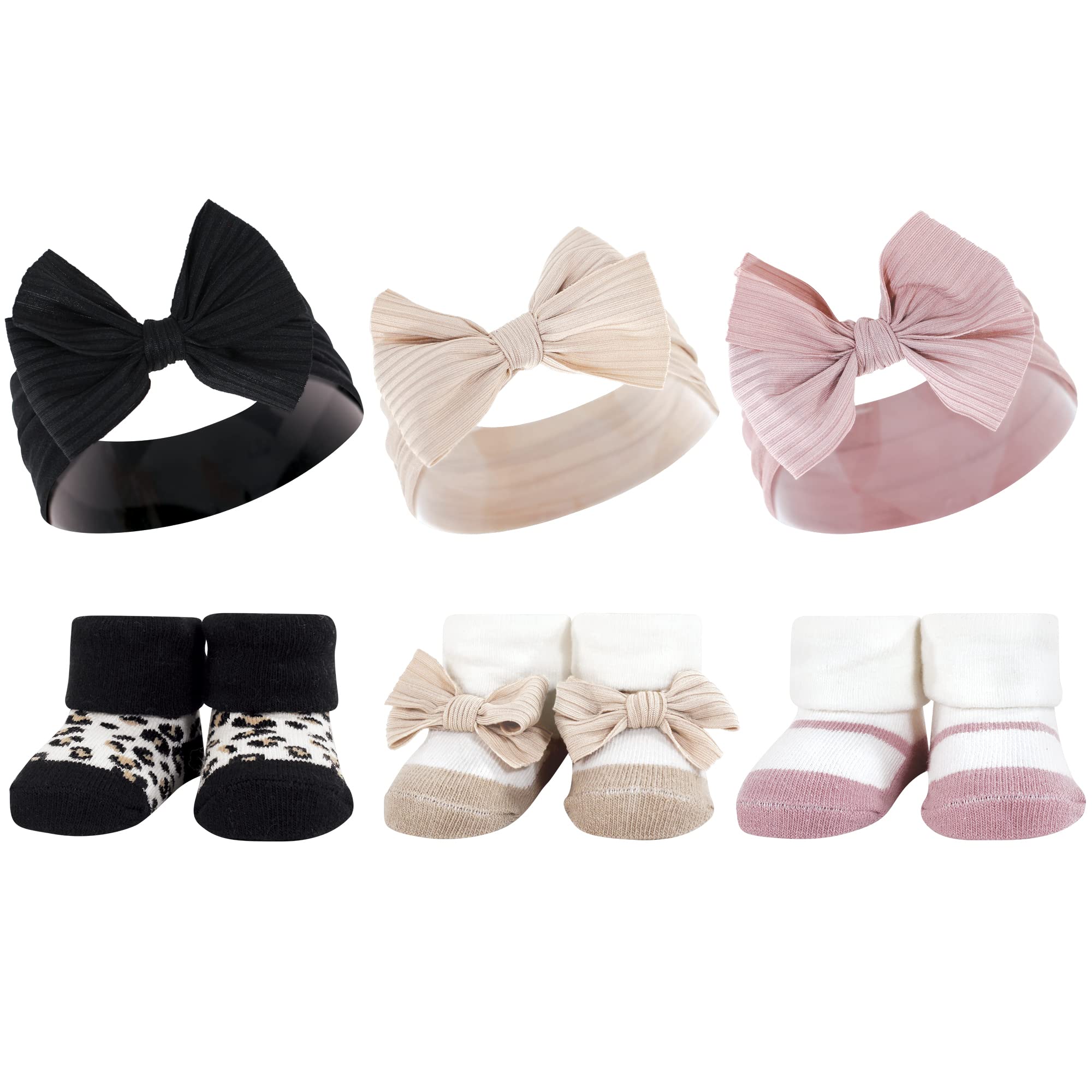 Hudson Baby Unisex Baby Headband and Socks Set