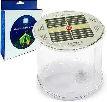 ByteX Solar Rechargeable Inflatable LED Lanterns (2 Pack)