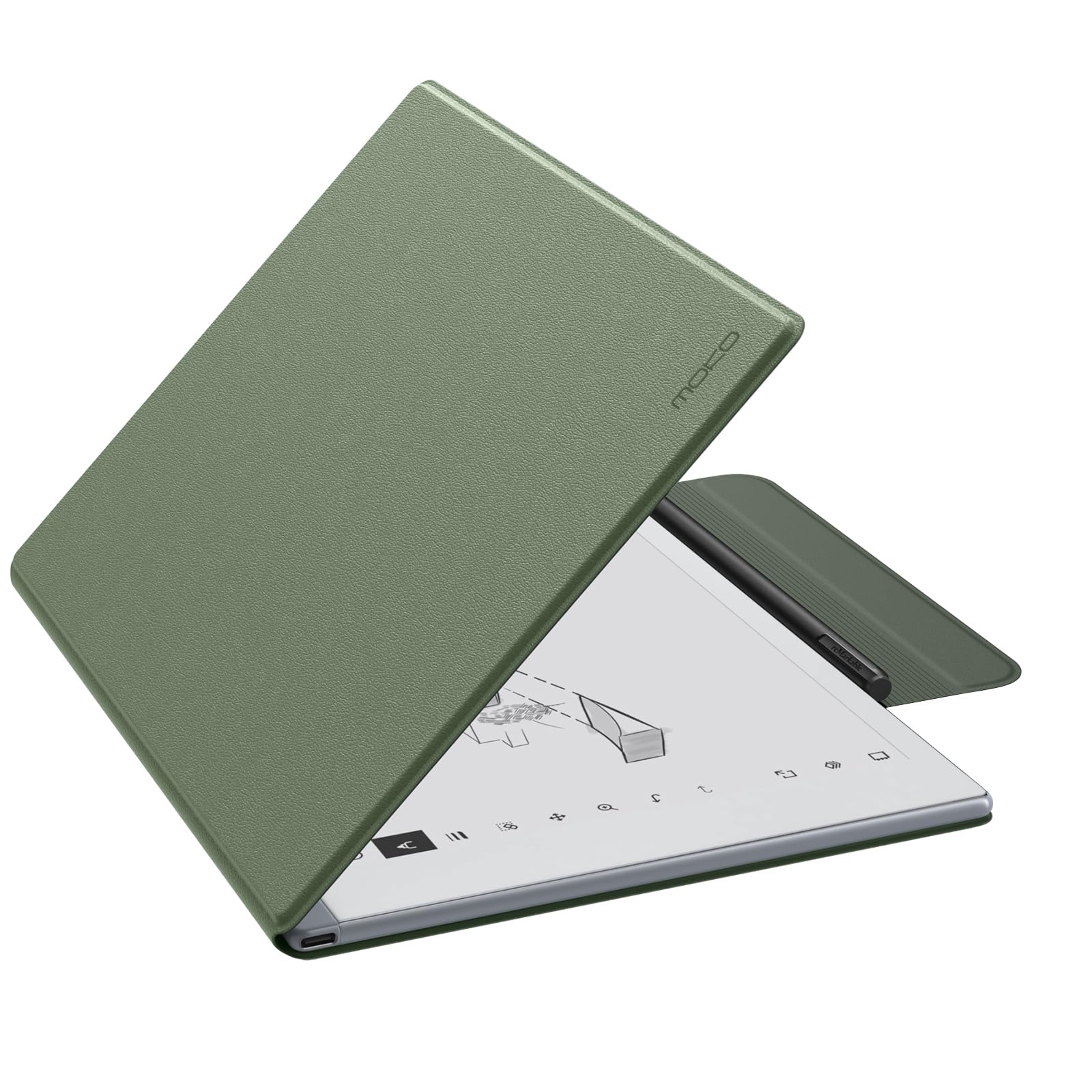 MoKo Case for Remarkable 2 Tablet 10.3" with Pen Holder, Celadon