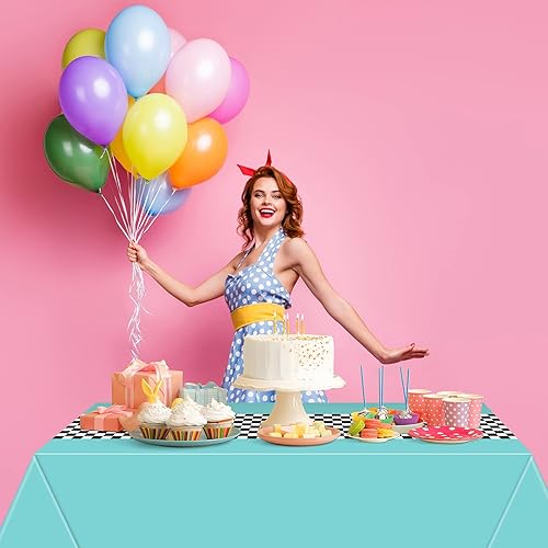 Miniatura 36 de Irenare Car Birthday Party Supplies Racing Decorations 50s Party Tablecloth Racetrack Table Runner Table Covers for Kids Boy Car Theme Birthday Sky