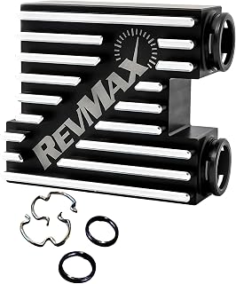 Revmax 68RFE ZeroStat Transmission Cooler Thermostatic Bypass Upgrade with O-rings | Fits 2013-18 Models with ZeroStat Patented Tech | Crafted from Billet 6061 Aluminum