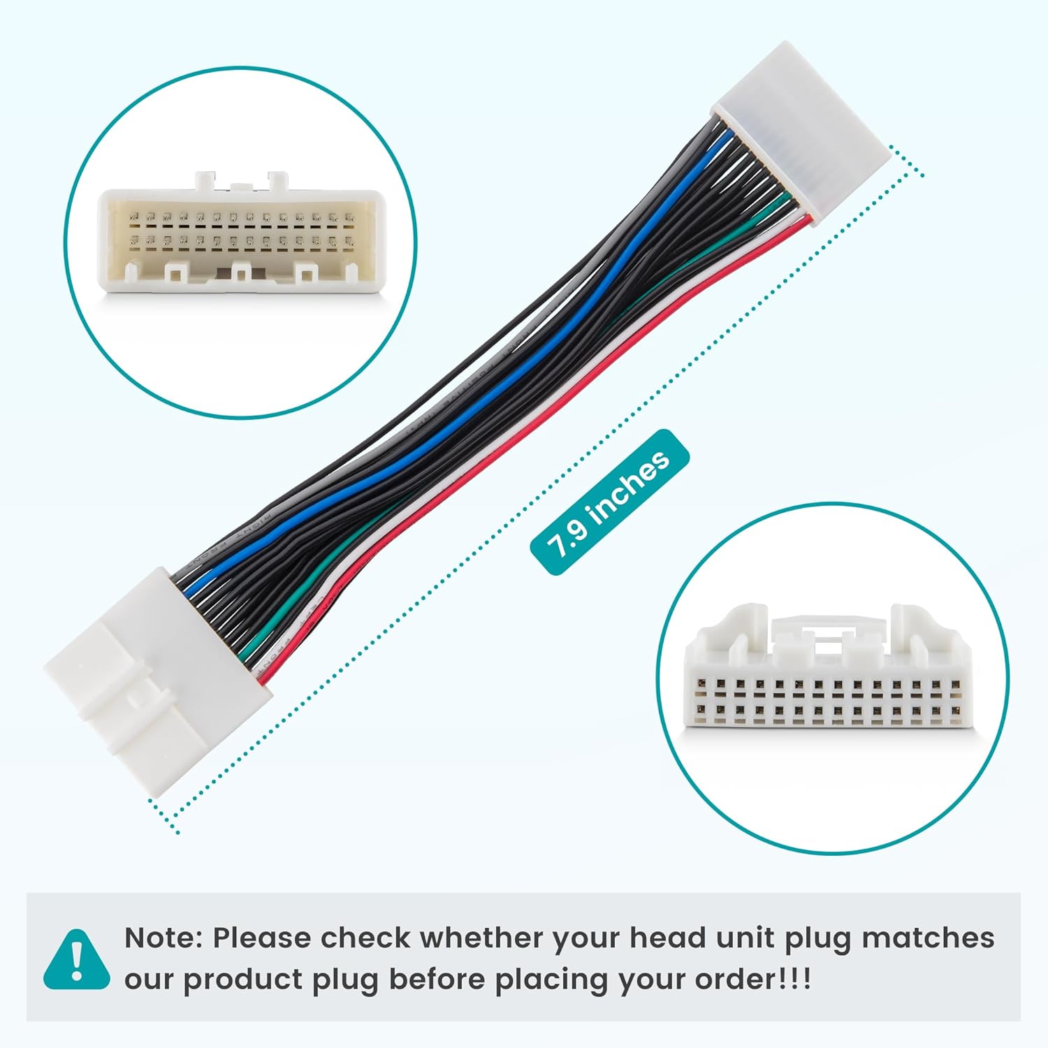 NuIth 28-Pin Aftermarket Stereo Installation Wire Harness for 2012-2018 Toyota Camry/RAV4/Corolla/4Runner, Add or Retain Reverse Camera/Microphone/AUX/USB/Vehicle Speed Sensor Function