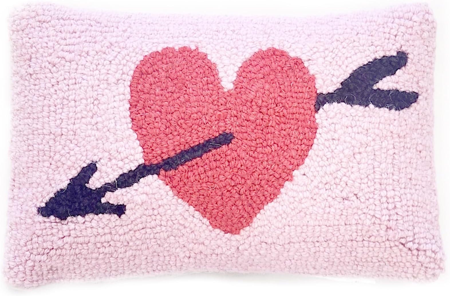 Split Heart Shaped Hook Cushion from Peking Handicraft