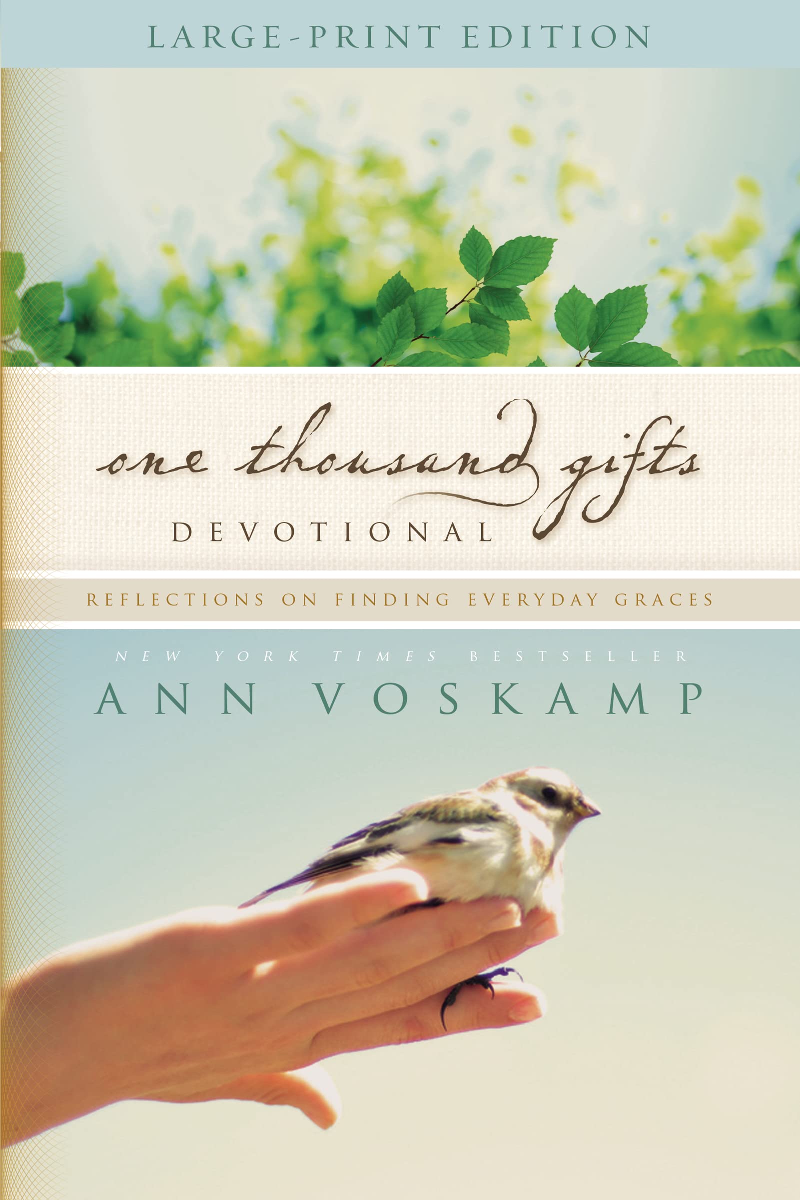 One Thousand Gifts Devotional Large Print Reflections by Ann Voskamp PAPERBACK
