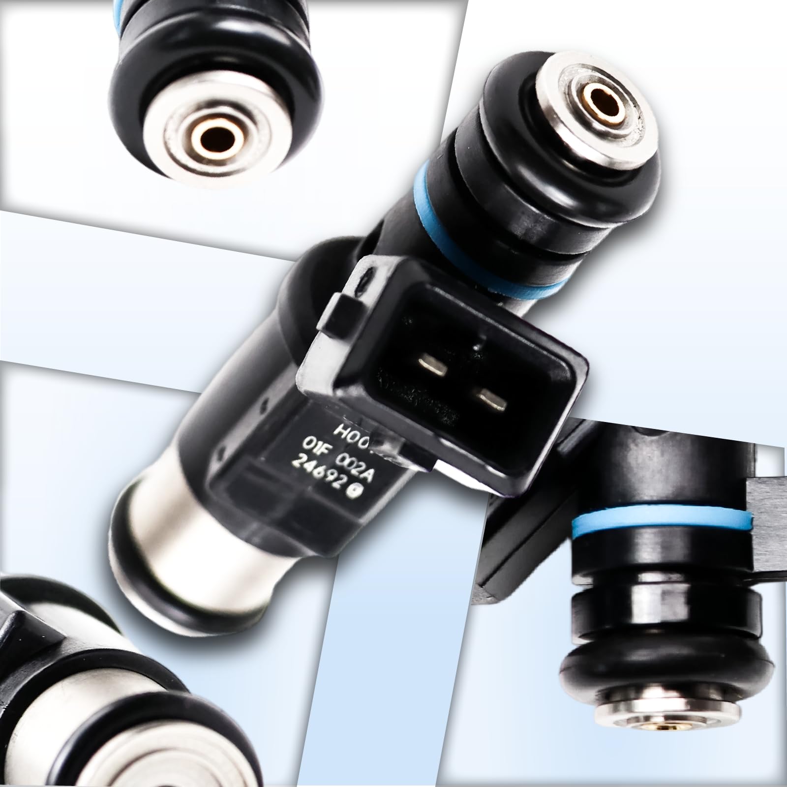 4 Pezzi Iniettore di Carburante 1984.E0 1984E0 Compatibile con 1.4 Berlingo C2 C3 Xsara 206 306 307 1007 Partner 0280156357 FI1042 01F002A 348001 01F002A FI1042