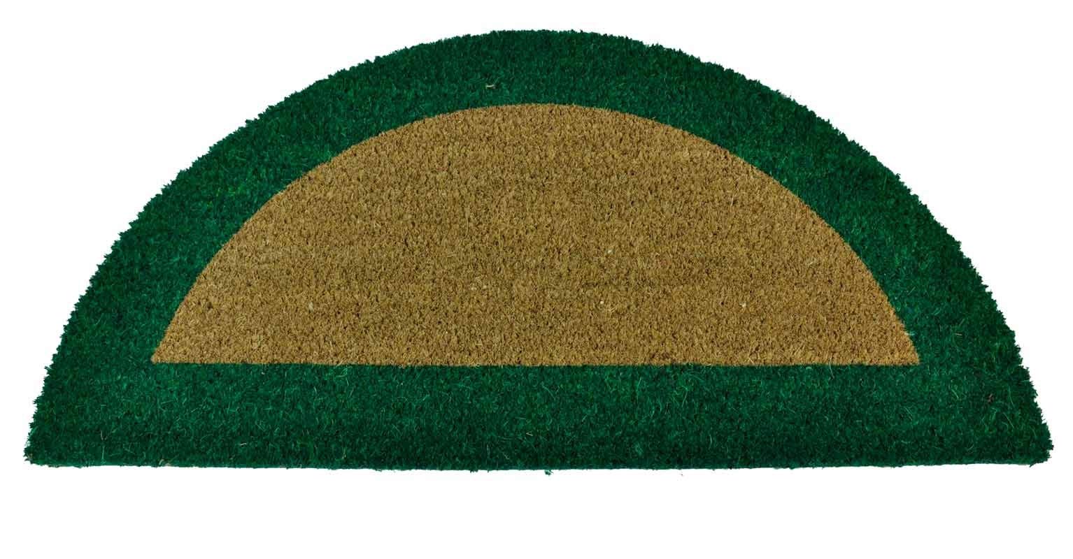 CASA TESSILE Ecoco Bordo Zerbino Mezzaluna in Cocco 40X80 cm. - Verde