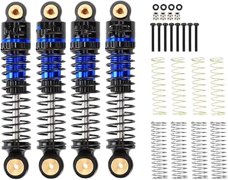 RC Car Shock Absorbers For FMS For FCX24 For FCX18 1/18 1/24 47mm Oil Front Rear Shock Absorber Series Upgrade PartsBlue
