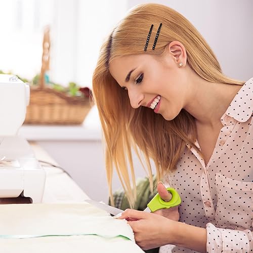 Miniatura 6 de Isslly 12 horquillas negras con diamantes de imitación de imitación, horquillas para el cabello con diamantes de cristal brillante para mujer,