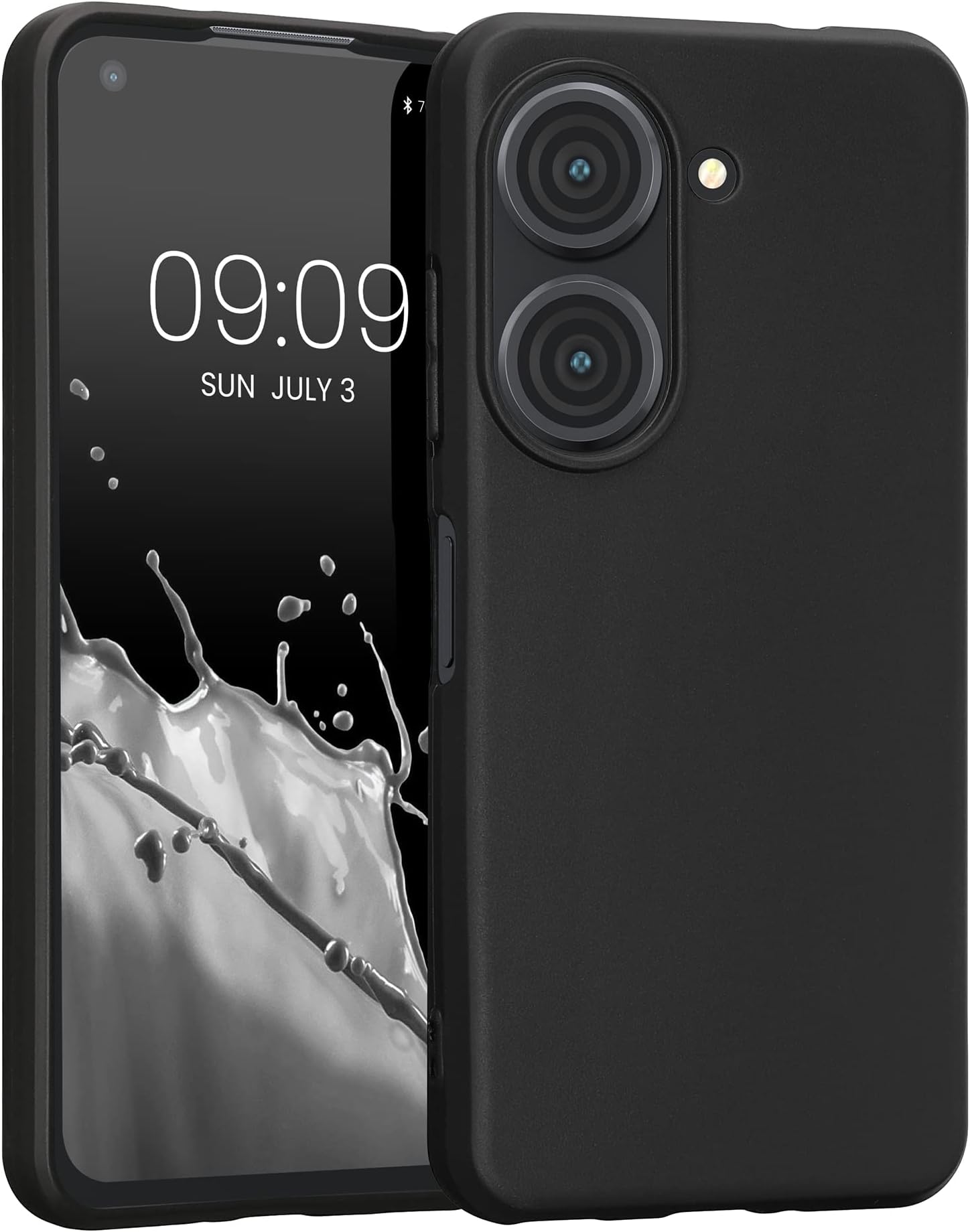 Case for ASUS Zenfone 10 / Zenfone 9 Case - Soft Cover - Shockproof TPU Material - Wireless Charging - Black Matte