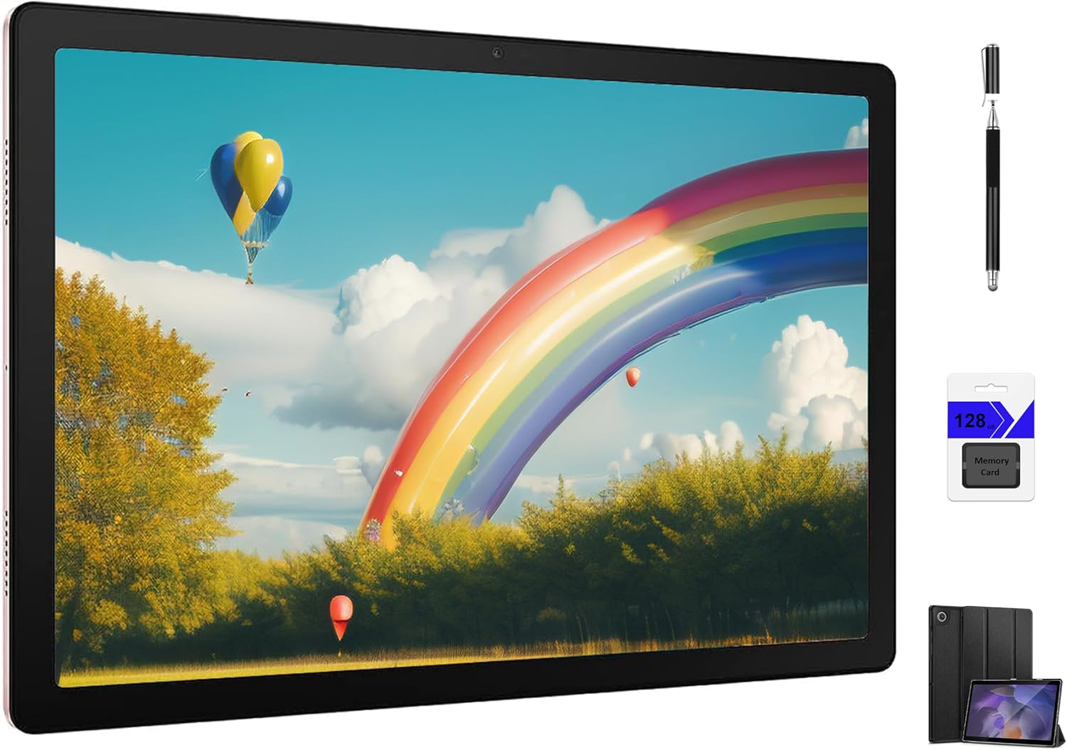Samsung Galaxy Tab A8 10.5 inch 32GB Wi-Fi Android Tablet, LCD Screen, Kids Content, Smart Switch, Expandable Memory, Long Lasting Battery, Fast Charging, Pink Gold with Accessories
