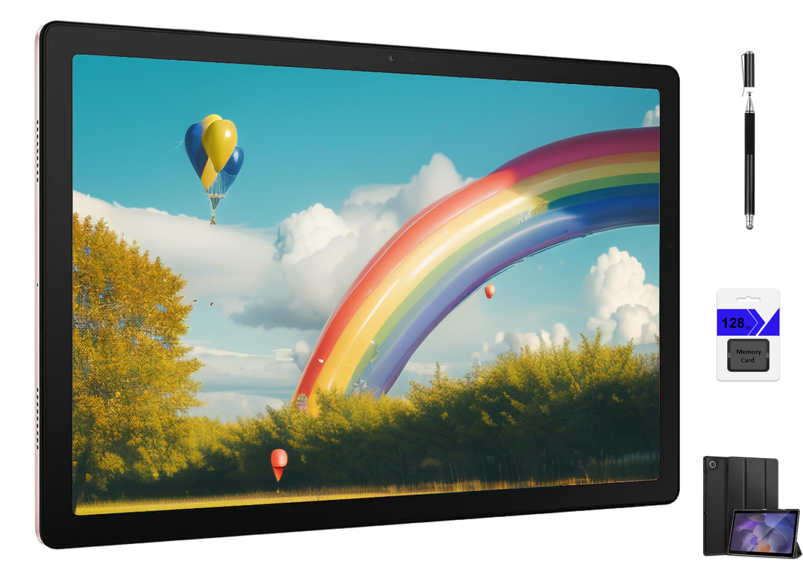 Samsung Galaxy Tab A8 10.5 inch 64GB Wi-Fi Android Tablet, LCD Screen, Kids Content, Smart Switch, Expandable Memory, Long Lasting Battery, Fast Charging, Pink Gold with Accessories