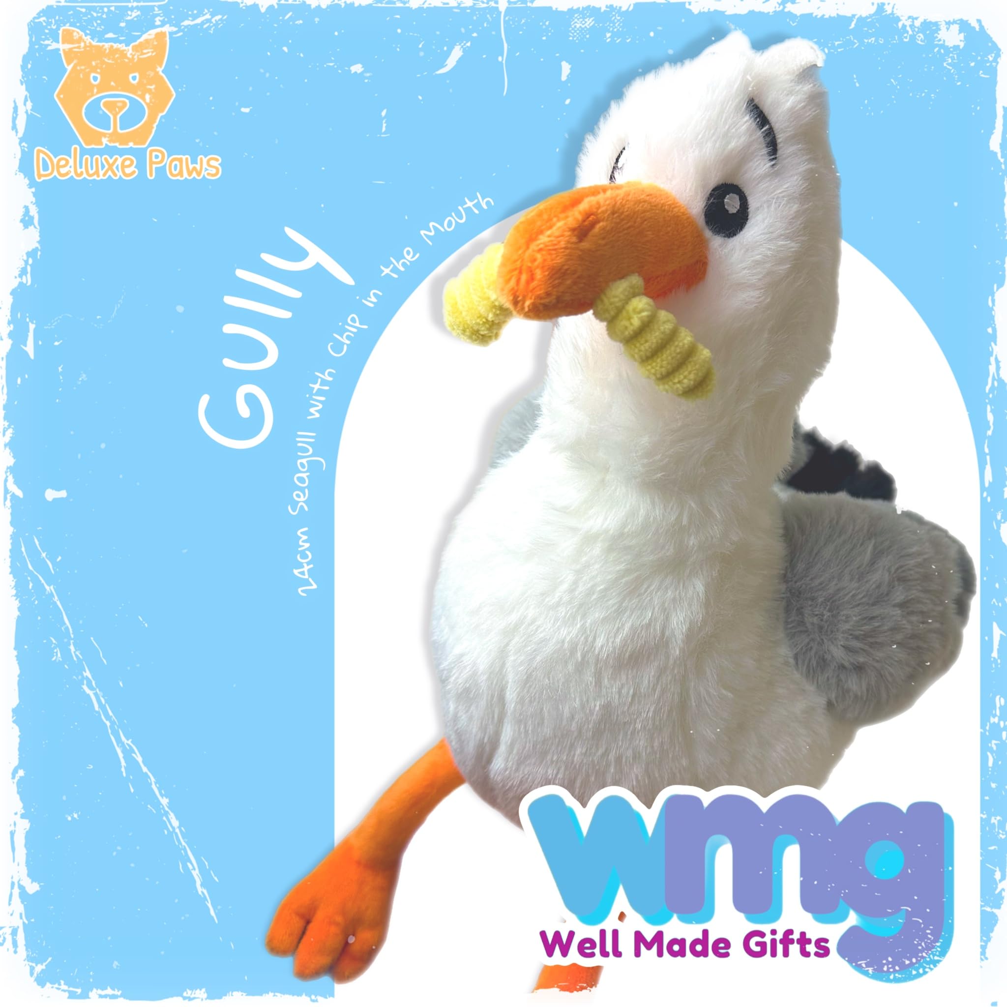 Deluxe Paws Seagull with Chip in Mouth, 24cm Plush Toy : Amazon.co