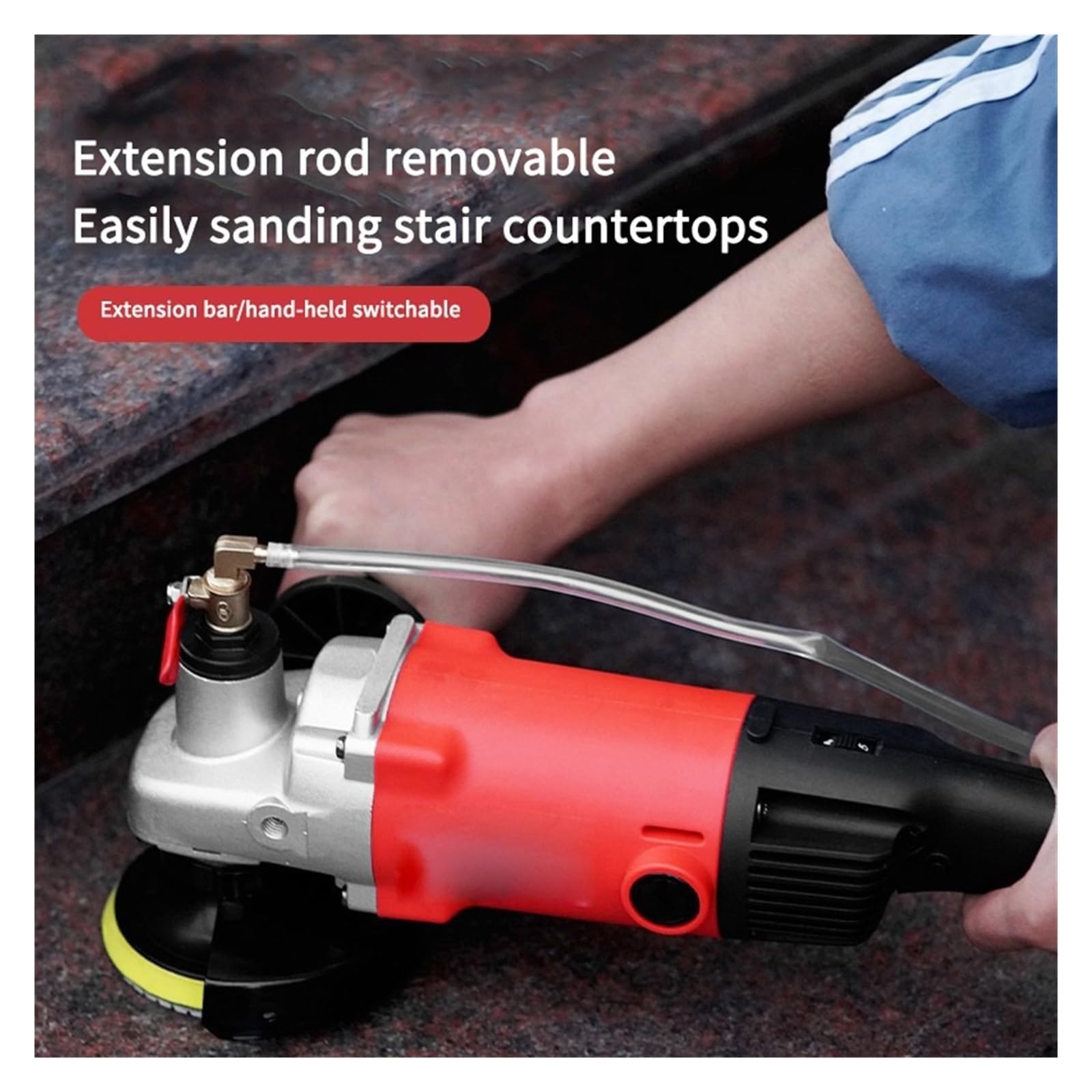 Lucidatrice, Lucidatrice Elettrica 1400W Smerigliatrice Levigante Per Malta Cementizia Multifunzionale Portatile Piccolo Pavimento Epossidico per la cura/lucidatura dell'auto