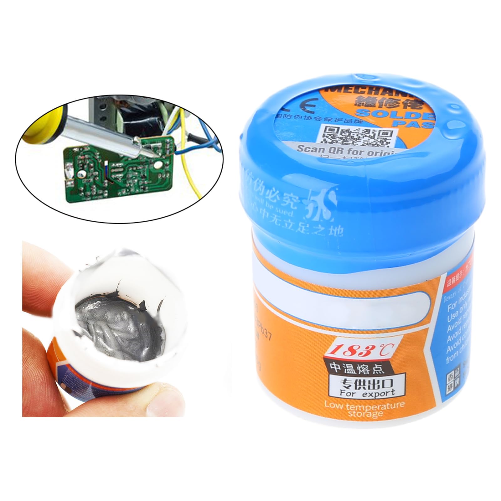 DIIOOMIEEU 1 Jar Solder Fluxs, Fluxs for Soldering, Tin Soldering Fluxs Pastes for Electronics Soldering and Soldering (42g/1.5oz