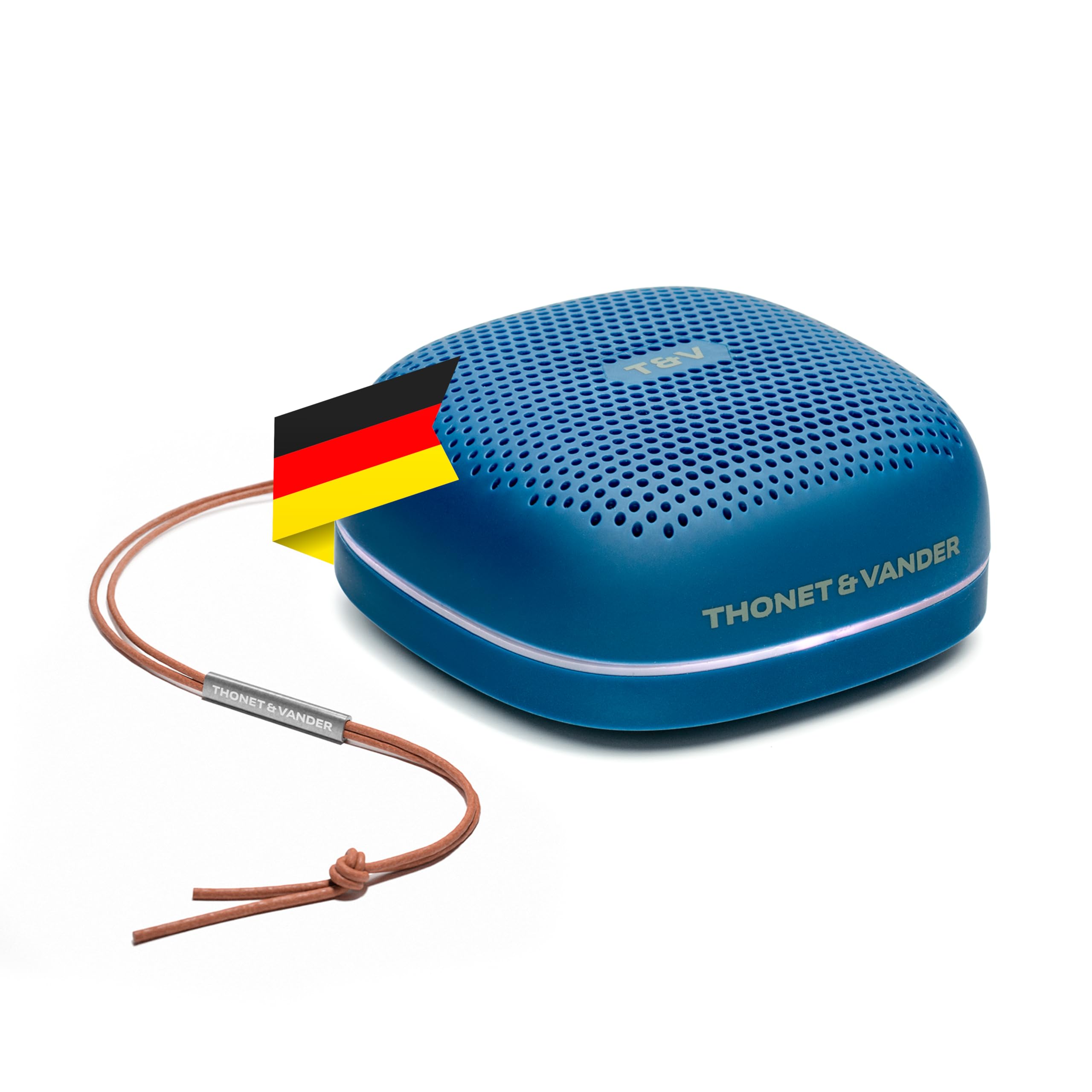 Thonet & Vander Duett 10W RMS Taşınabilir Bluetooth Hoparlör IPX4 Su Geçirmez Sertifikalı 8 Saat Dinleme Süresi (Mavi Renk)