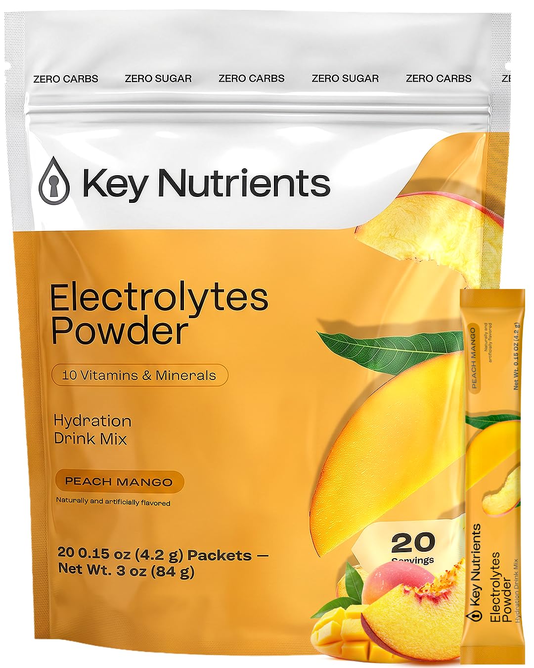 KEY NUTRIENTS Multivitamin Electrolytes Powder, Lemonade, 90 Servings — Amazon image 14