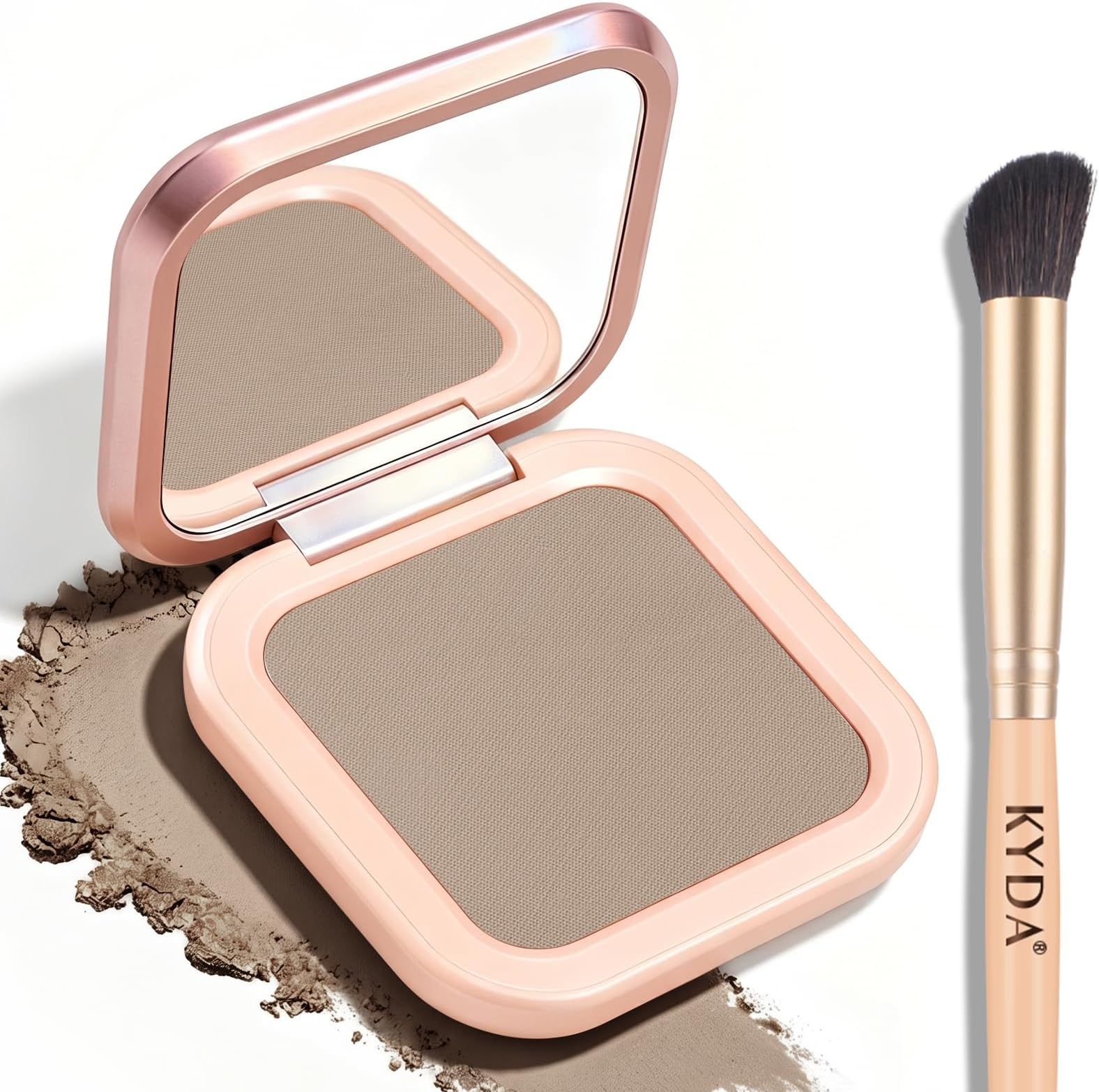 Face Sculpting Contour Palette, Smooth Matte Contour Pressed Powder, Ultra-fine Lightweight, Easy to Blend, Multiuse Baked Contour Makeup-TAUPE