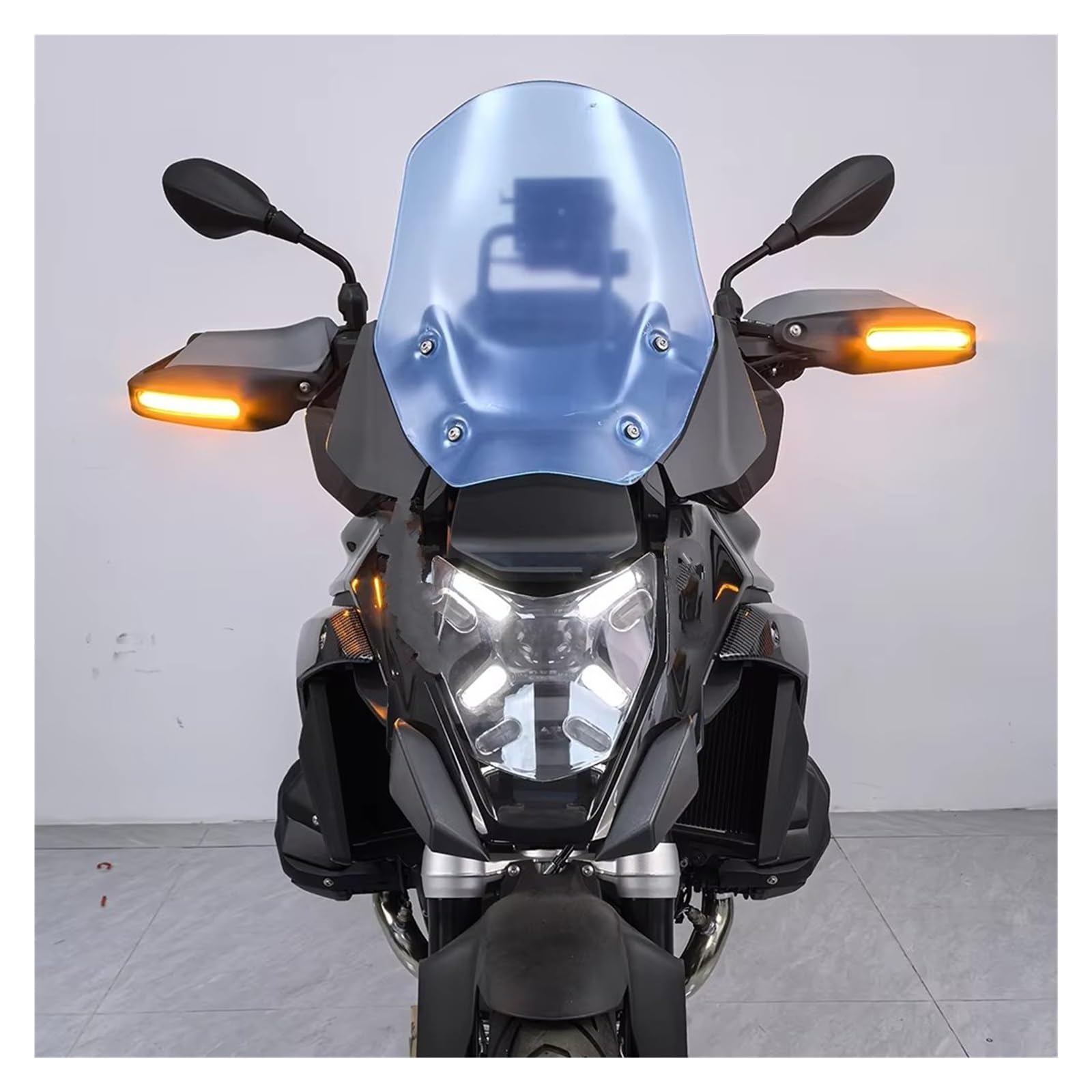 Pare-brise de moto pour BMW R1300GS R 1300 GS 2023-2025, Déflecteurs d'air bilatéraux pour pare-brise, Déflecteur de vent latéral, Gris foncé