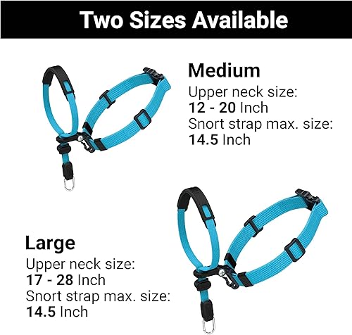 Miniatura 7 de SVD.PET Collar de cabeza de perro sin tirones para paseos más fáciles, protector a prueba de mordeduras para aumentar la comodidad, diseño simple,