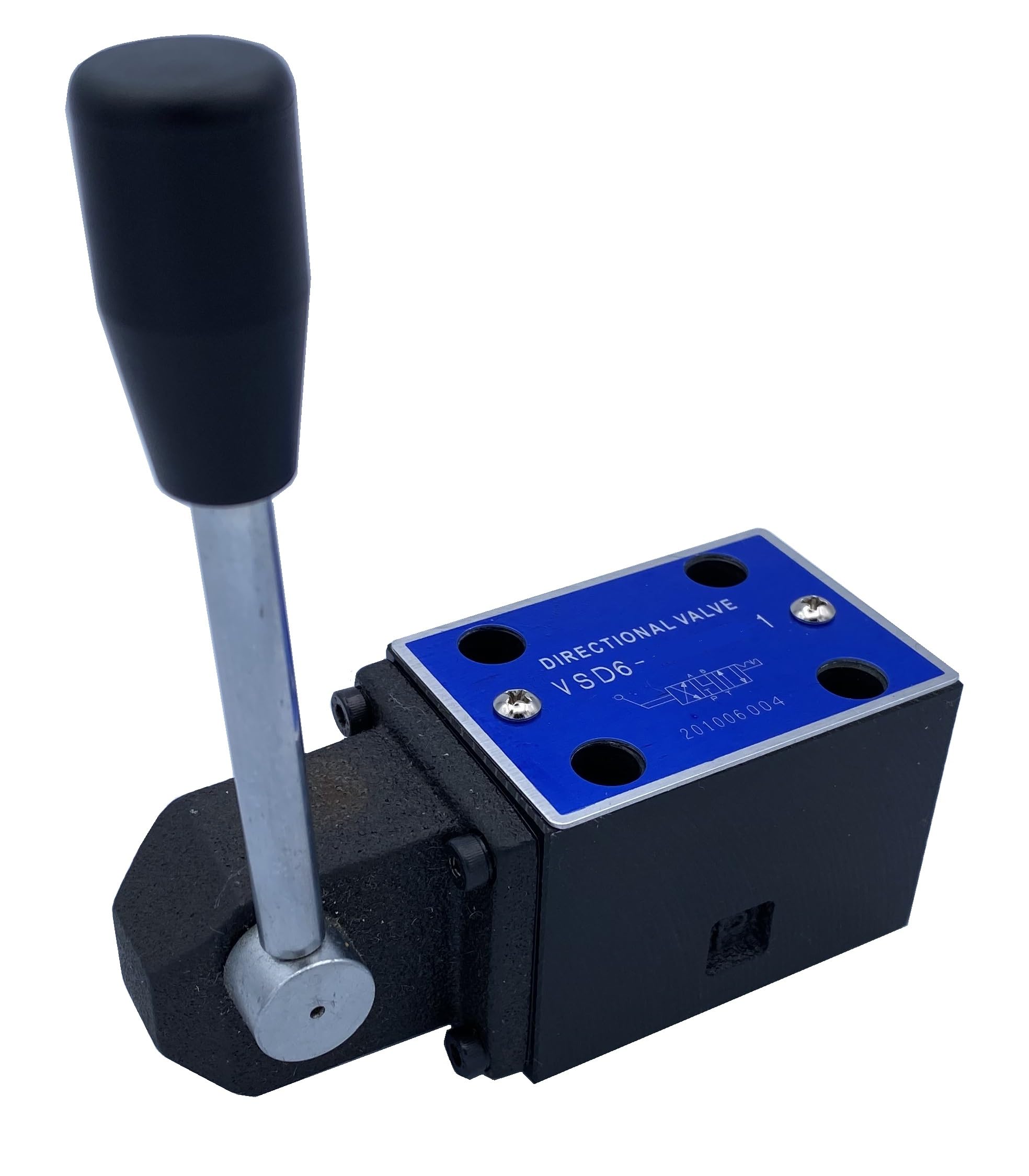 Valvola di controllo direzionale idraulica D03 (NG6) Cetop 3 Manuale a leva azionata 21 GPM 4560 psi (D-Detent Hold, M-3 Posizione A&B al serbatoio, P bloccato al centro)
