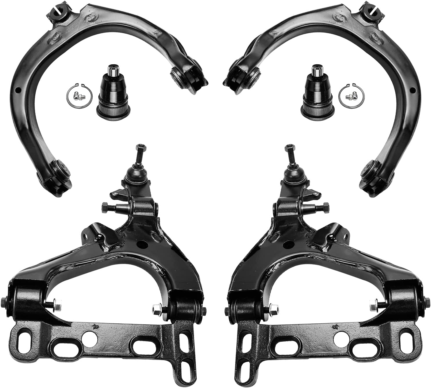 Detroit Axle New 6pc Front Lower Control Arms + 2 Front