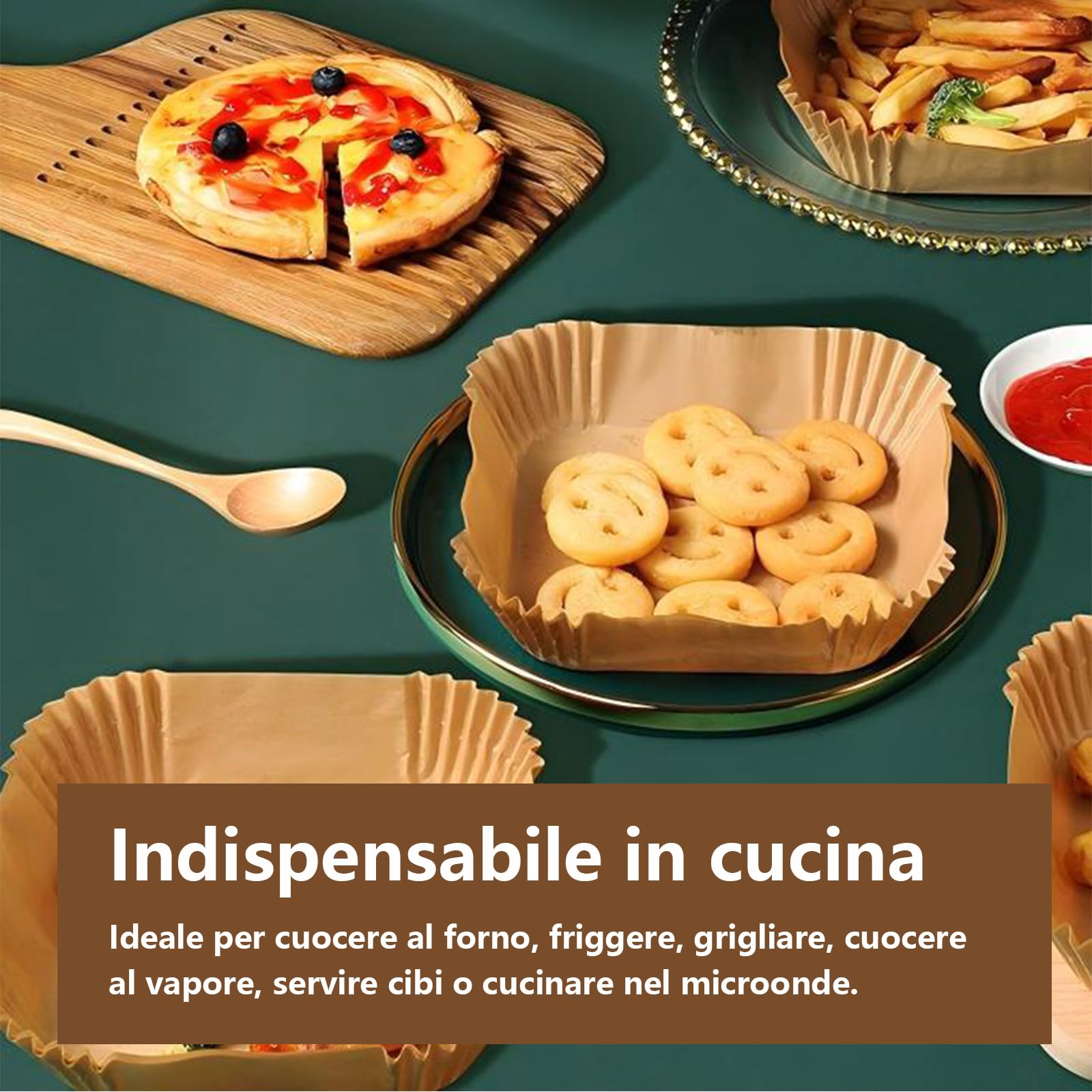 Fodere Di Carta Usa E Getta Per Friggitrice Ad Aria Da 10 Pollici Rotonde Taglia Xxl 100 Pezzi Fodere Di Carta Da Forno Per Friggitrice Ad Aria~p114594358