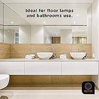 Vista 6 de SLEEKLIGHTING Bombilla base CFL de doble tubo T4 de 18 vatios de 4 pines G24Q-2, 3500 K, 1050 lm, sustituye a PLC-18W 827, fluorescente compacta